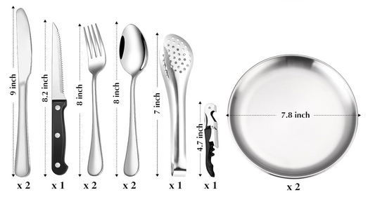 Juego de cubierto pa' 2