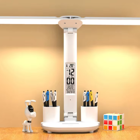 Reloj lampara de mesa led