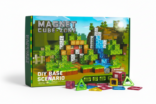 Cubos magnéticos 100 piezas estilo Minecraft